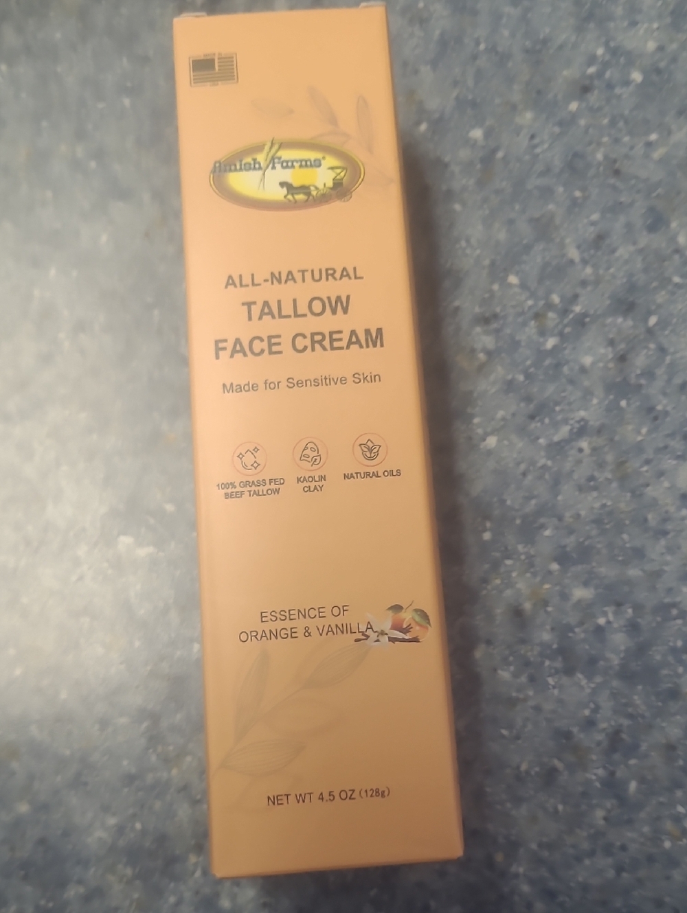 AMISH Farms All-Natural Tallow Face Cream — Peach/Orange